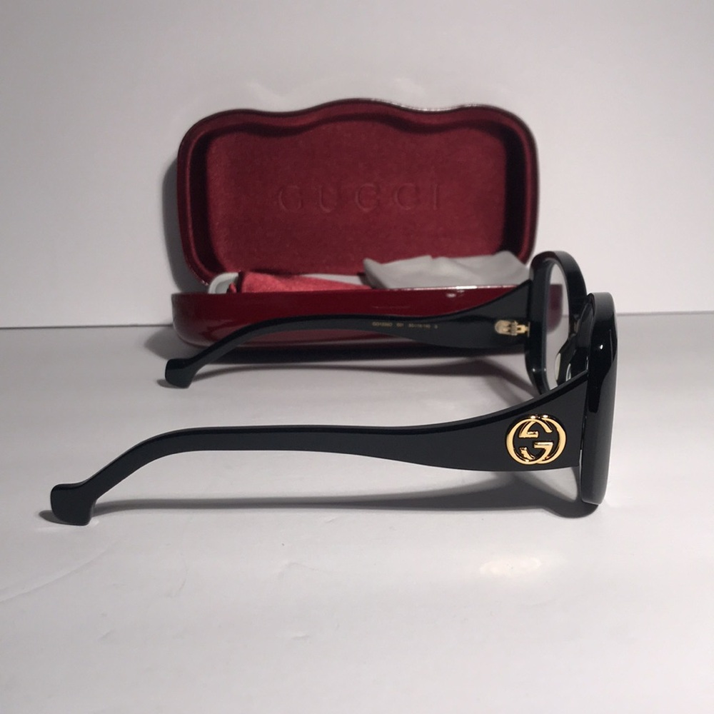 New Authentic Gucci GG1236o Black Women's Glasses - Picture 6 of 13